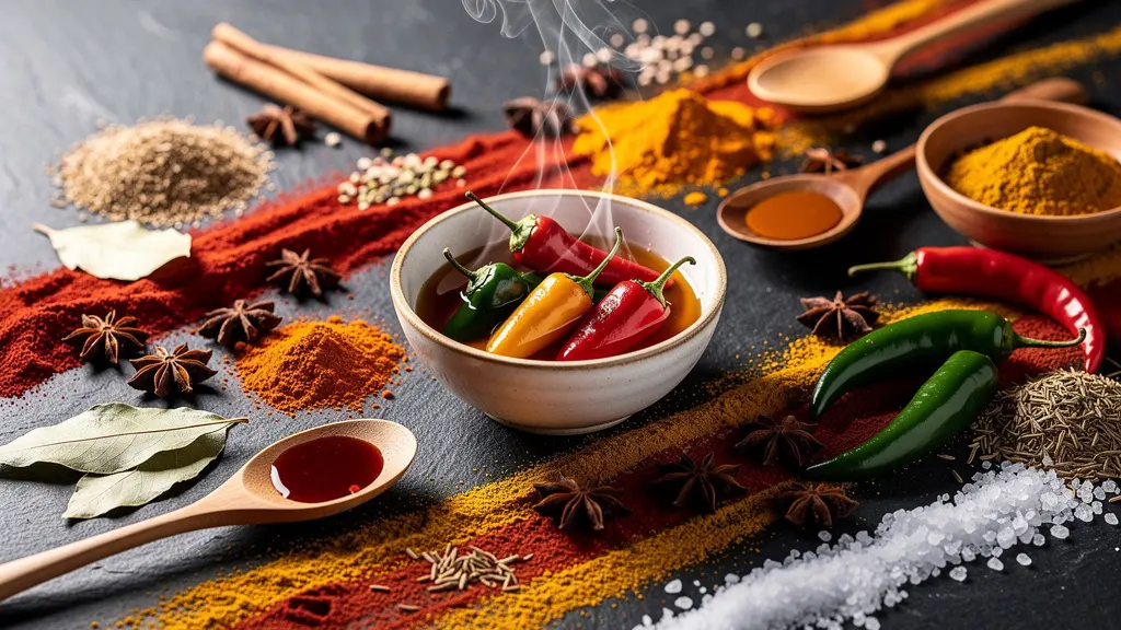 Exploration sensorielle d'épices exotiques et d'aliments inconnus lors d'une expérience de dégustation