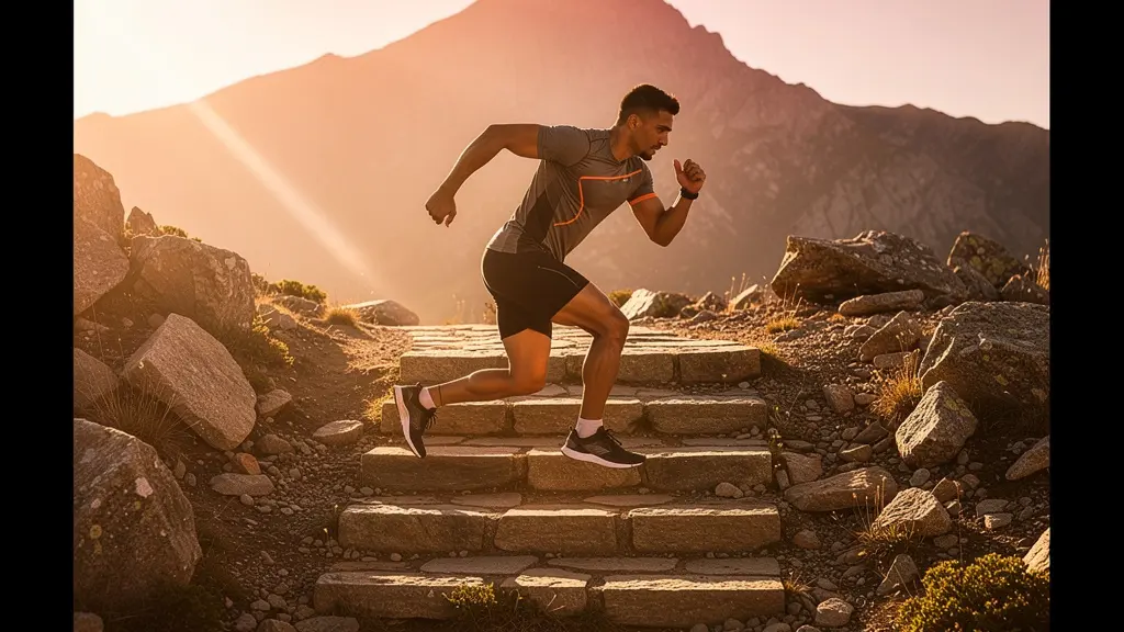Séance d'entraînement intensif en altitude pour la préparation physique